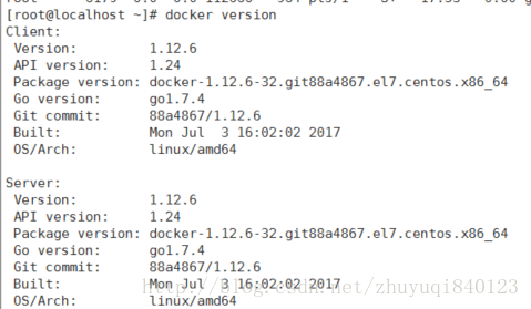 docker 版本