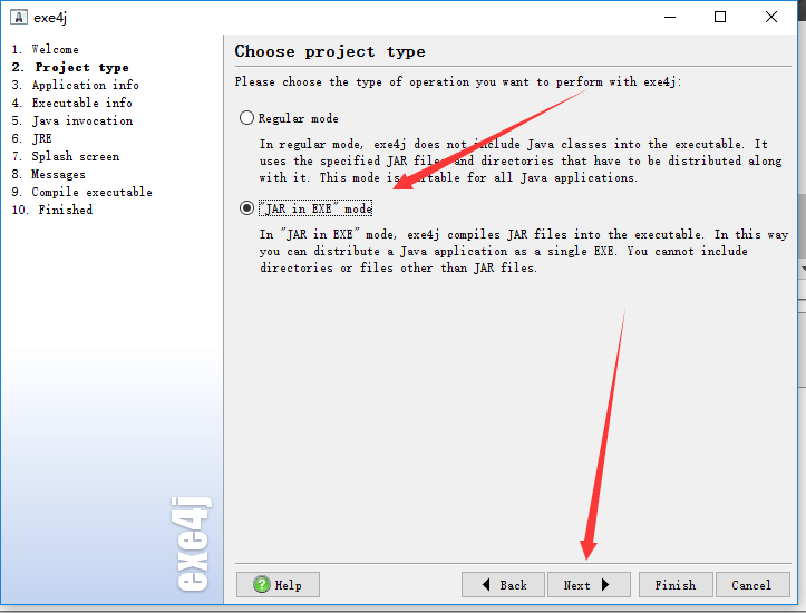 Use exe4j to package java program into exe file - Programmer Sought