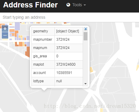 开源GIS学习：boundlessgeo官方案例“Building an Autocomplete Parcel Lookup”学习