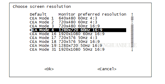 Raspberry config