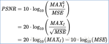 峰值信噪比的计算