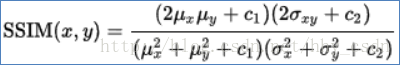 结构相似性的计算公式