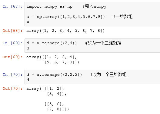 python numpy函数的用法_Python reshape