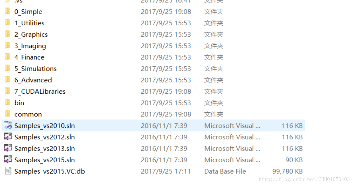 Samples_vs2015.sln位置