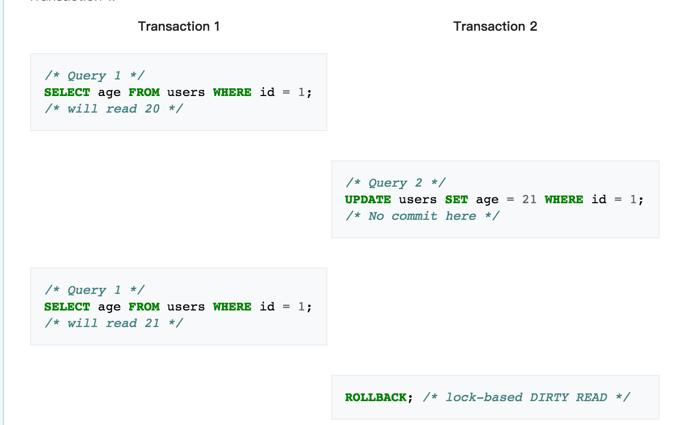 【mysql】细说 数据库隔离级别 及实现