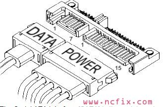 SATA电源线和数据线接口定义