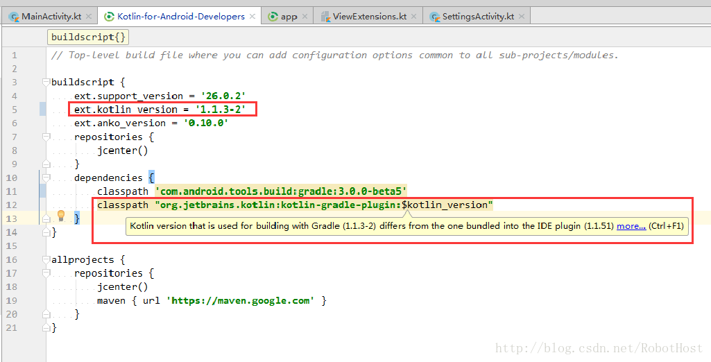 常见Bug]Kotlin，编译报错“Unresolved reference: ......”的解决方法_RobotHost的博客-CSDN博客