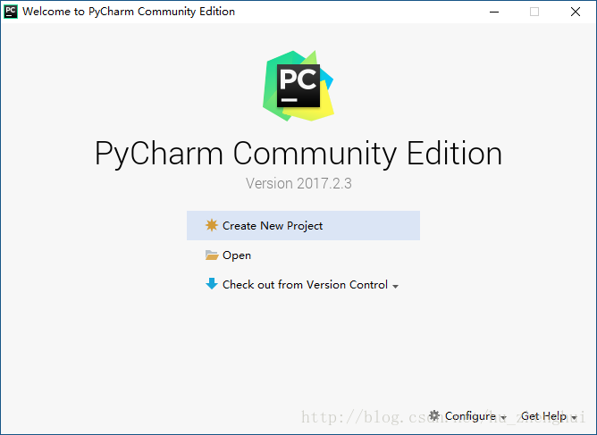 Welcom to PyCharm Community Edition