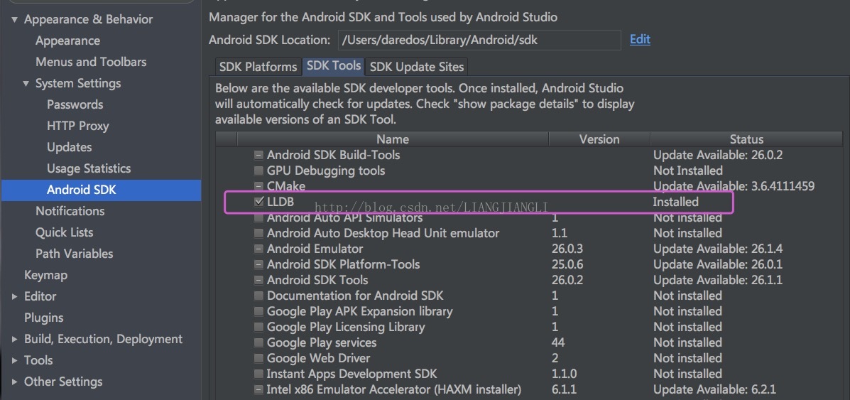 Android Studio JNI学习之(5)-调试(LLDB与基于gradle-experimental插件)_lldb  jni_LIANGJIANGLI的博客-CSDN博客