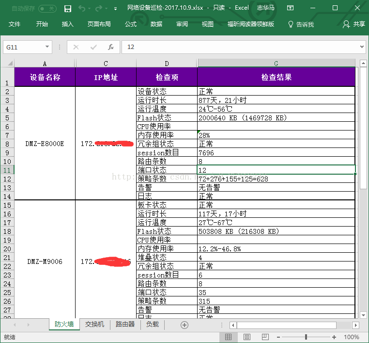 [Python] 网络设备巡检脚本_网络设备巡检脚本_02