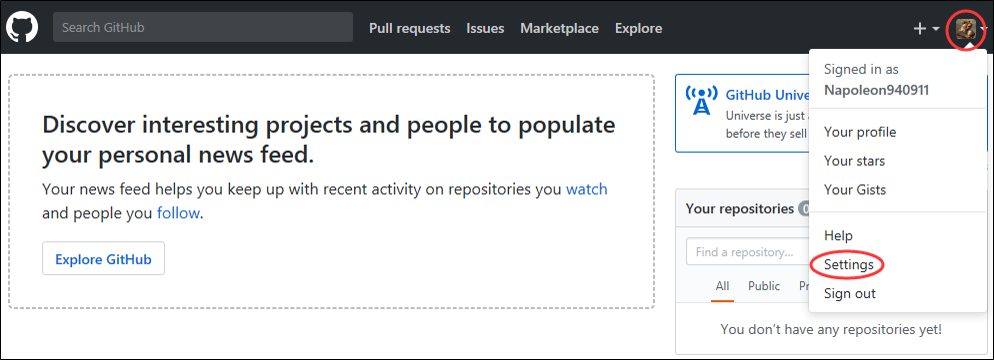 GitHub 版本控制 项目托管 03 建立本地与远程的SSH连接