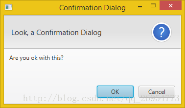 confirmation dialog