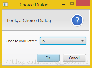 choice dialog