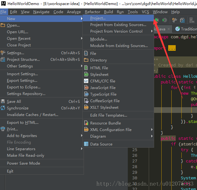 用Intellij Idea创建一个Java工程