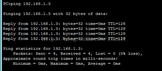 三层交换机实现路由功能配置示例与详解 (Cisco Packer Tracer 模拟器）