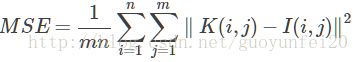 图像的峰值信噪比（peak signal to noise ratio, PSNR）
