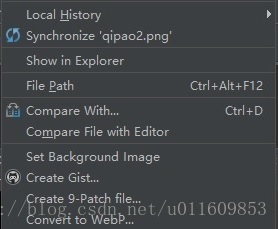 点击“Create 9-Patch file...”
