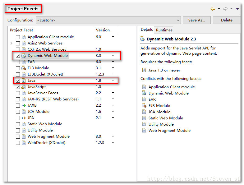彻底解决Dynamic Web Module 3.0 requires Java 1.6 or newer的方法