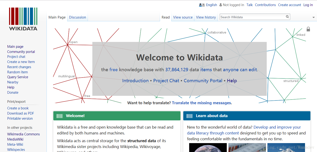 Wikidata主页
