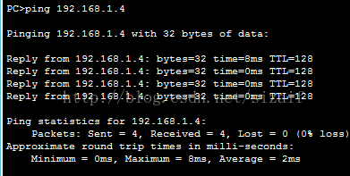 单臂路由  (Cisco Packer Tracer 模拟器）