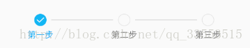 三个步骤时，居中显示