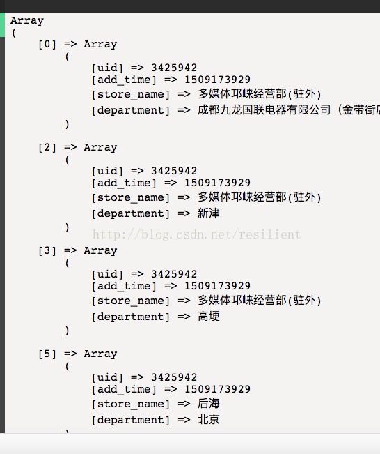 
			
				二维数组去重			