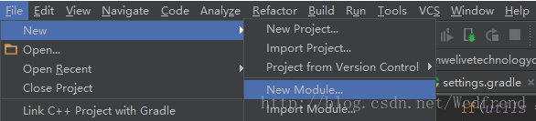 file-->new-->new Module创建一个module