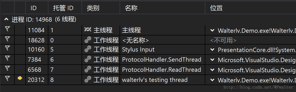 运行在后台线程中