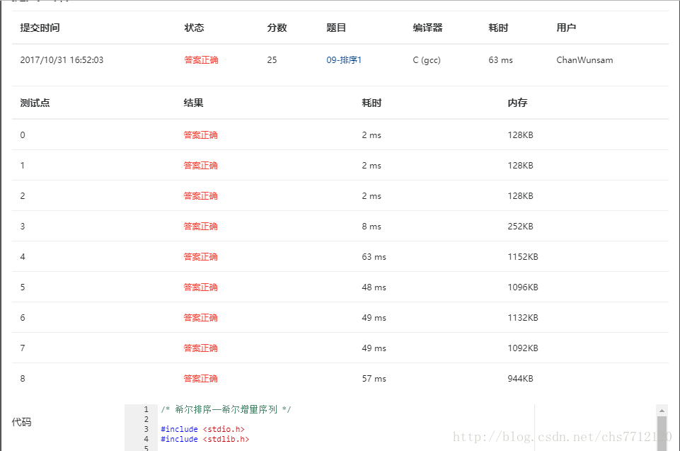 希尔排序