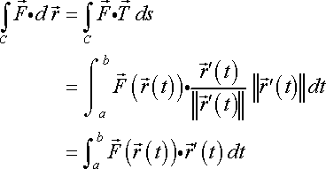 Line Integrals of Vector Fields