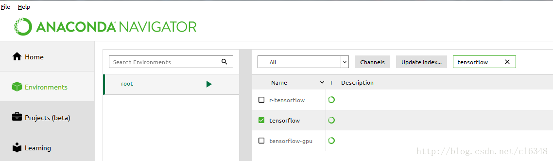 anaconda 安装tensorflow