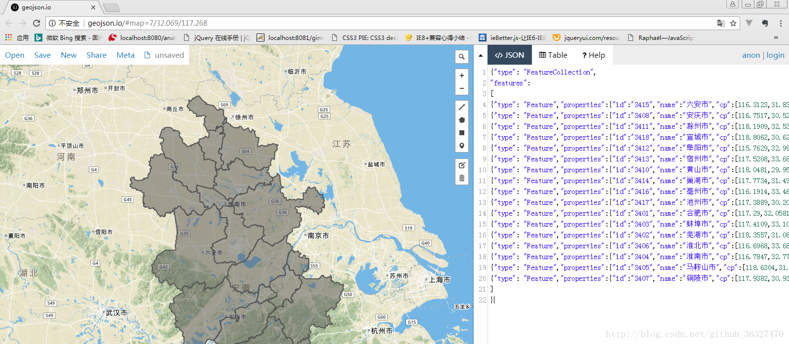 d3, geoJson 网站分享