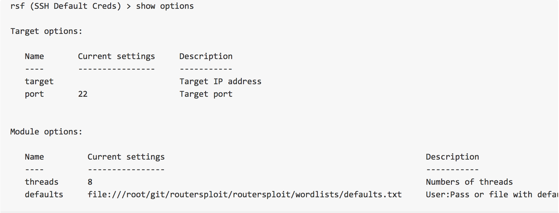 RouterSploit：路由器漏洞检测及利用框架_routersploit怎么用CSDN博客