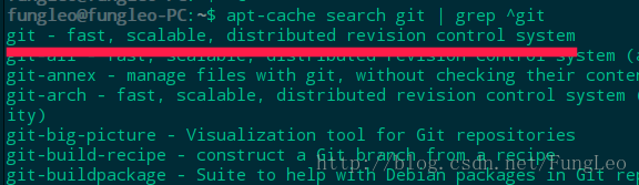 apt-cache search git