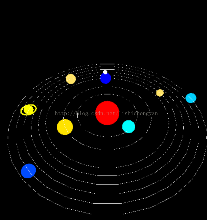 【OpenGL】模拟太阳系