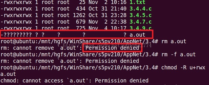 Linux 文件权限全是问号，无法操作
