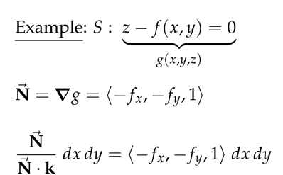 surface integrals