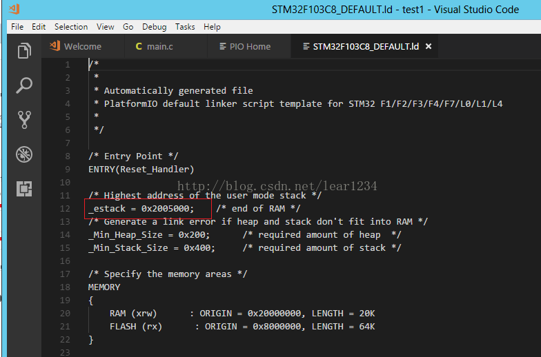 windows 下vscode+platformio开发stm32f103c8t6最小系统