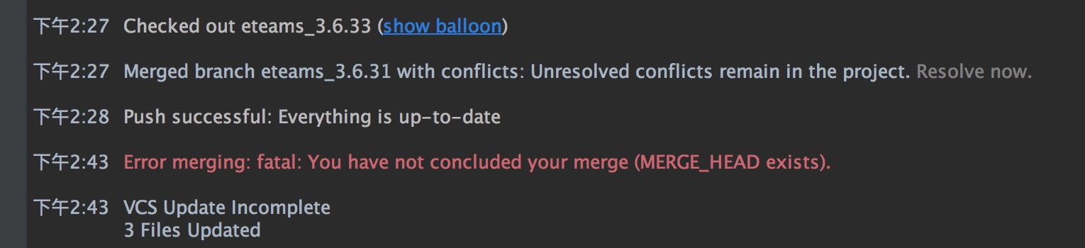 Error Merging: Fatal: You Have Not Concluded Your Merge (MERGE_HEAD ...