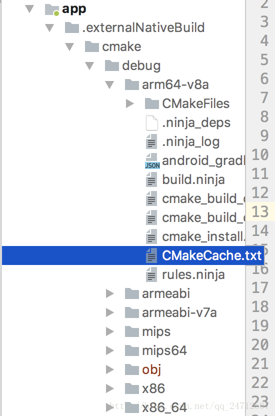 Android Studio NDK项目移植问题 re-run cmake with a different source directory