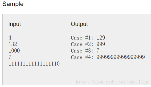 Codejam之Tidy Numbers
