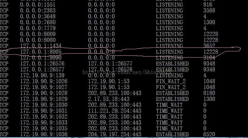 严重: StandardServer.await: create[localhost:8005]