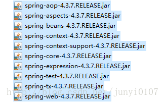 此为spring的jar包