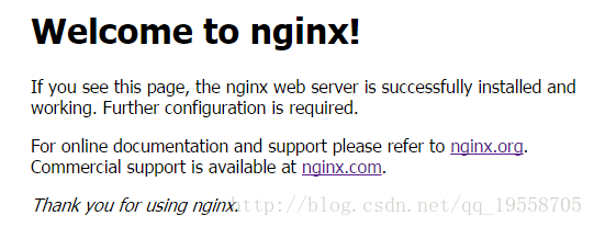 Nginx欢迎页面