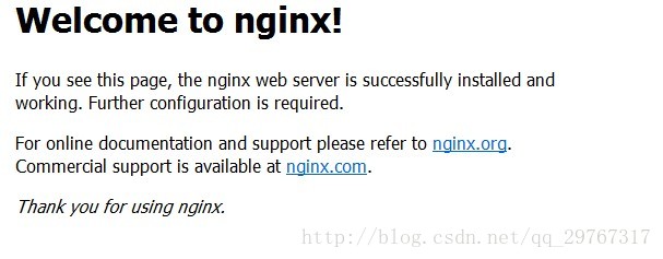 nginx已经能够成功访问