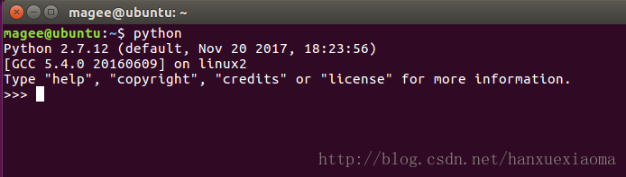 ubuntu16自带的2.7版本python