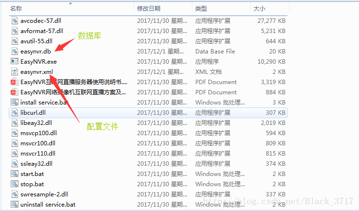 easyNVR数据库、配置文件
