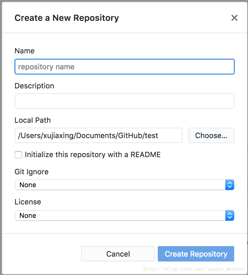 Create a new Repository