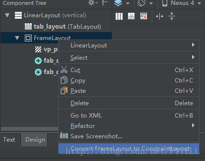 支援將舊的佈局檔案一鍵替換為ConstraintLayout