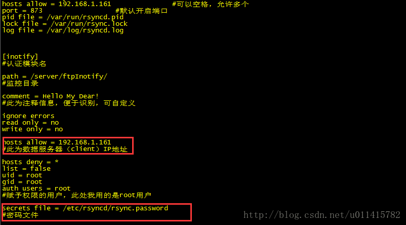 rsync error(1503)分析：@ERROR: auth failed on module xxxx rsync error: error starting client-server